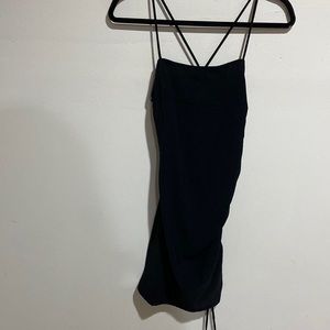 SOPHIE RUE BLACK DRESS WITH ADJUSTABLE CINCHING ON SIDE